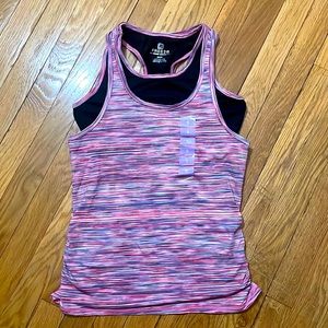 Workout tank with Sports bra attached